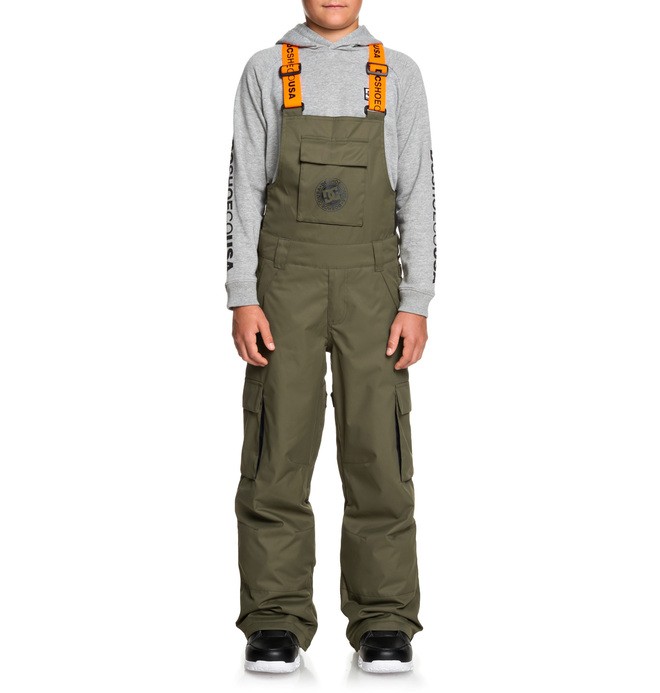 dcshoes, Banshee - Snow Bib Pants, OLIVE NIGHT (crh0) 0 Banshee - Snow Bib Pants Brown EDBTP03010 DC Shoes
