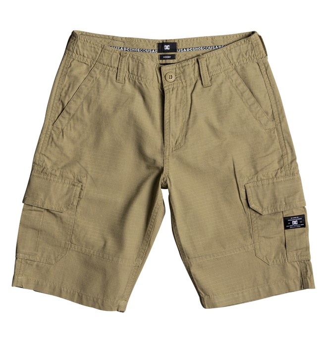 dcshoes, Ripstop 18.5" - Cargo Short voor Jongens 8-16, KHAKI (clm0) 0 Ripstop 18.5" - Cargo Short voor Jongens 8-16 Brown EDBWS03018 DC Shoes