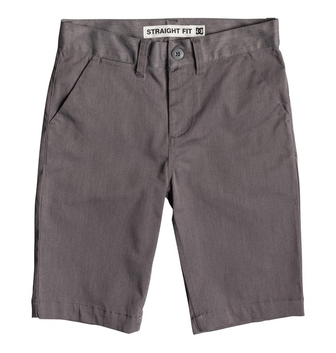 dcshoes, Worker Heather 18.5" - Short Chino para Chicos 8-16, GREY HEATHER (knfh) 0 Worker Heather 18.5" - Short Chino para Chicos 8-16 Negro EDBWS03061 DC Shoes