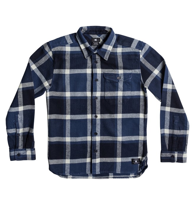 dcshoes, Marsha - Long Sleeve Shirt for Boys 8-16, WASHED INDIGO (bsa0) 0 Marsha - Long Sleeve Shirt for Boys 8-16 Blue EDBWT03032 DC Shoes