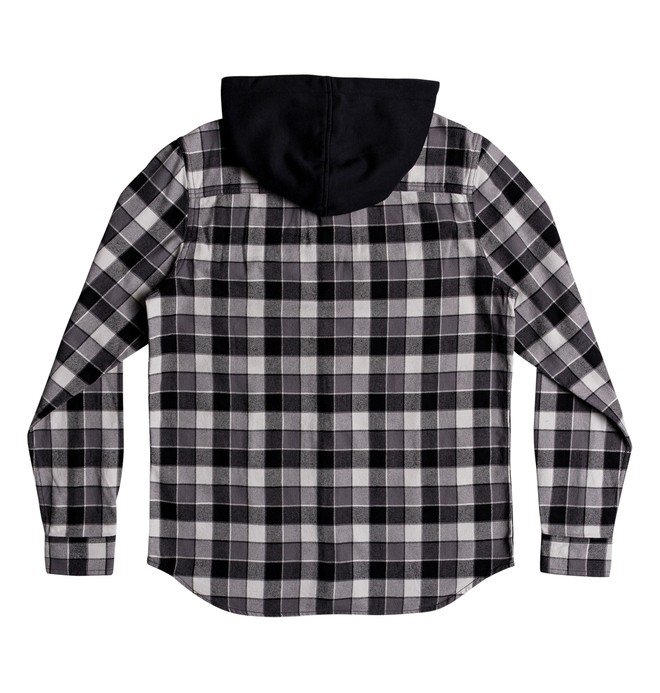 boys hooded flannel shirt