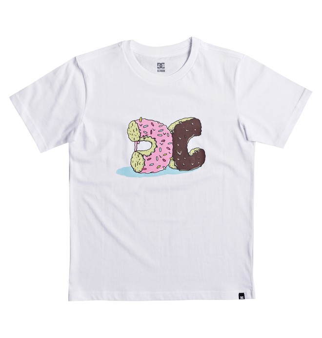 dcshoes, Donut Crush - T-Shirt, SNOW WHITE (wbb0) 0 Donut Crush - T-Shirt White EDBZT03262 DC Shoes
