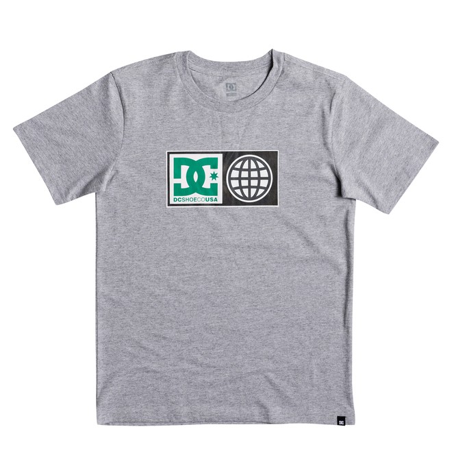 dcshoes, Global Salute - T-Shirt for Boys 8-16, HEATHER GREY (knfh) 0 Global Salute - T-Shirt for Boys 8-16 Black EDBZT03273 DC Shoes