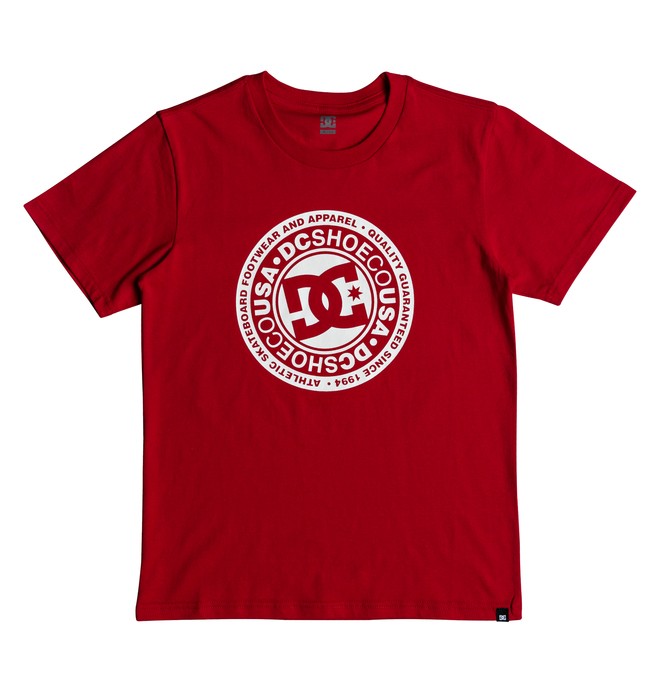 dcshoes, Boy's 8-16 Circle Star Tee, TANGO RED (rrh0) 0 Boy's 8-16 Circle Star Tee Red EDBZT03280 DC Shoes