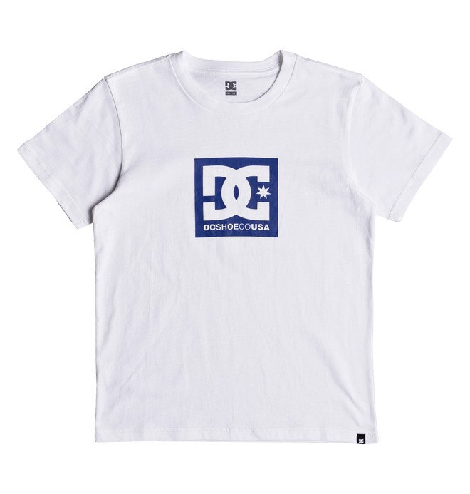 dcshoes, Square Star - T-shirt col rond pour Garçon 8-16 ans, SNOW WHITE (wbb0) 0 Square Star - T-shirt col rond pour Garçon 8-16 ans Blanc EDBZT03281 DC Shoes