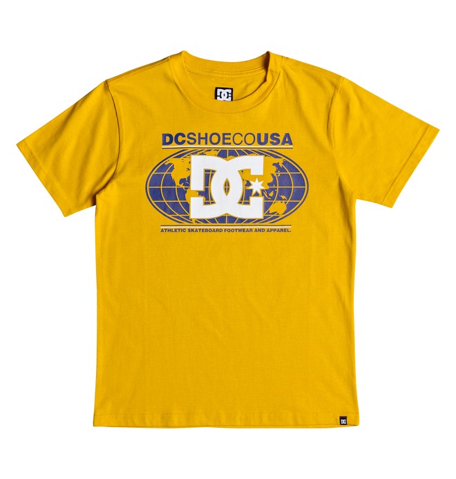 dcshoes, DC Global - T-shirt col rond pour Garçon 8-16 ans, GOLDEN ROD (ykk0) 0 DC Global - T-shirt col rond pour Garçon 8-16 ans Jaune EDBZT03288 DC Shoes