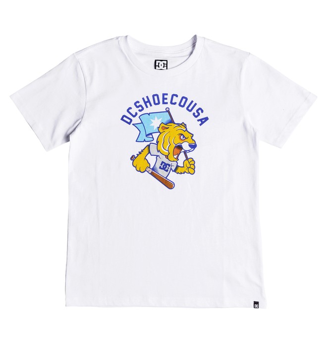 dcshoes, Tryger - T-shirt col rond pour Garçon 8-16 ans, SNOW WHITE (wbb0) 0 Tryger - T-shirt col rond pour Garçon 8-16 ans Blanc EDBZT03290 DC Shoes