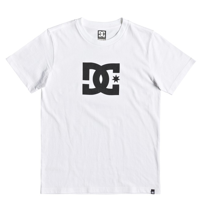 dcshoes, Star - Camiseta para Chicos 8-16, SNOW WHITE (wbb0) 0 Star - Camiseta para Chicos 8-16 Blanco EDBZT03313 DC Shoes