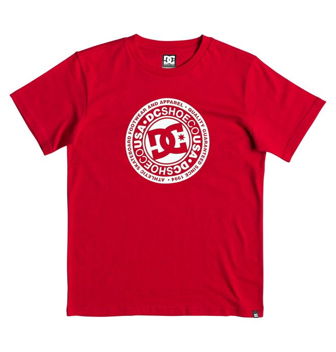 dcshoes, Circle Star - Camiseta para Chicos 8-16, RACING RED (rqr0) 0 Circle Star - Camiseta para Chicos 8-16 Rojo EDBZT03314 DC Shoes