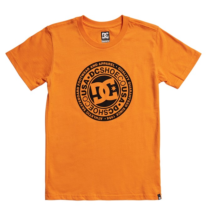 dcshoes, Circle Star Tee, ORANGE POPSICLE/BLACK (xnkn) 0 Circle Star Tee EDBZT03314 DC Shoes