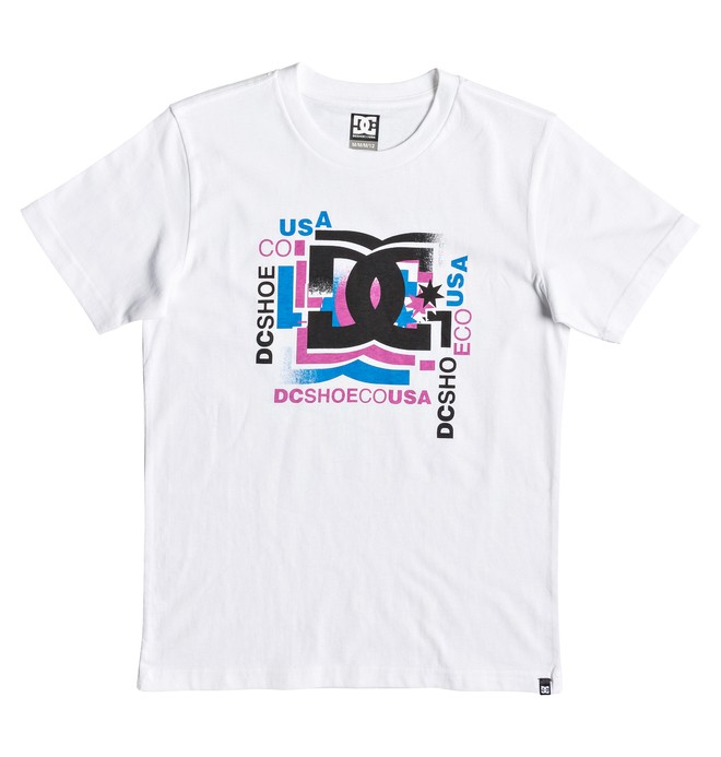 dcshoes, Scatter - Camiseta para Chicos 8-16, SNOW WHITE (wbb0) 0 Scatter - Camiseta para Chicos 8-16 Blanco EDBZT03319 DC Shoes