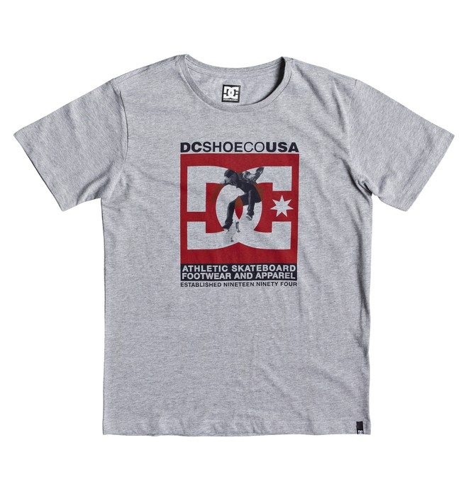 dcshoes, Visual - Camiseta para Chicos 8-16, GREY HEATHER (knfh) 0 Visual - Camiseta para Chicos 8-16 Negro EDBZT03339 DC Shoes
