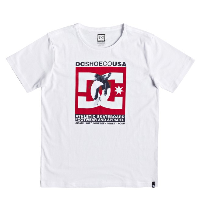 dcshoes, Visual - Camiseta para Chicos 8-16, SNOW WHITE (wbb0) 0 Visual - Camiseta para Chicos 8-16 Blanco EDBZT03339 DC Shoes