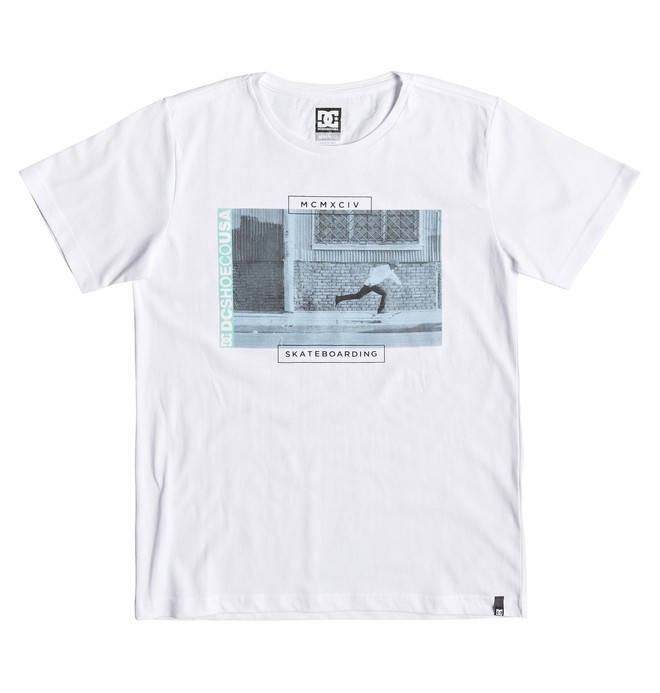 dcshoes, Tommy Push - Camiseta para Chicos 8-16, SNOW WHITE (wbb0) 0 Tommy Push - Camiseta para Chicos 8-16 Blanco EDBZT03340 DC Shoes