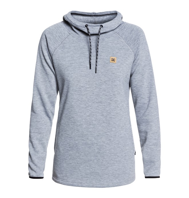 dcshoes, Salem - Sudadera técnica con capucha para Mujer, NEUTRAL GRAY HEATHER (skph) 0 Salem - Sudadera técnica con capucha para Mujer Gris EDJFT03060 DC Shoes
