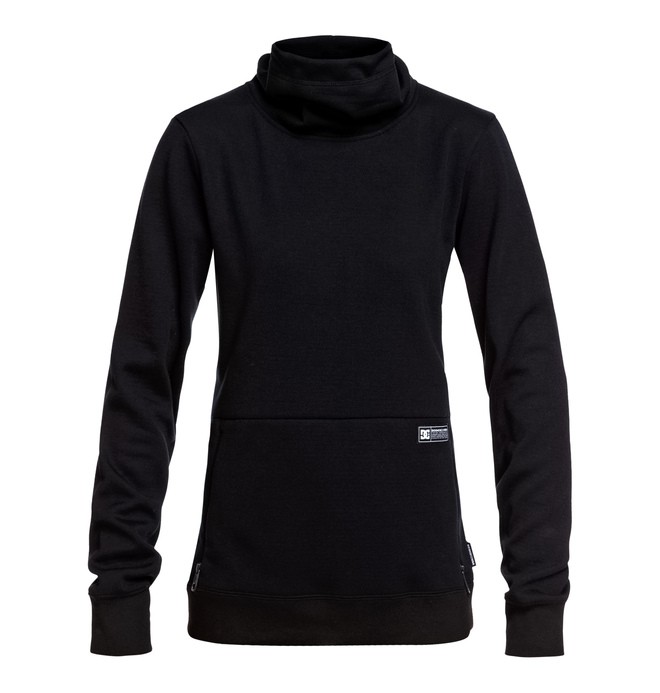 dcshoes, Veneer - Funktionelles Fleece mit lockerem Kragen für Frauen, BLACK (kvj0) 0 Veneer - Funktionelles Fleece mit lockerem Kragen für Frauen Schwarz EDJFT03062 DC Shoes