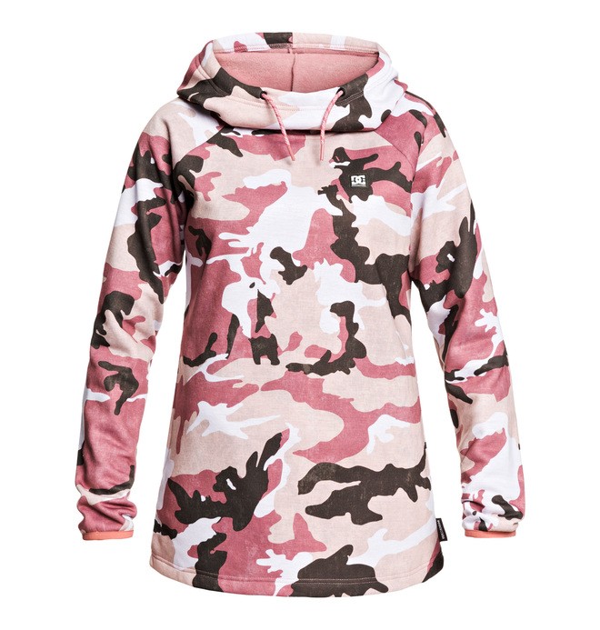 dcshoes, Salem - Sweat à capuche imperméable pour Femme, DUSTY ROSE WMN VINTAGE CAMO (mkp6) 0 Salem - Sweat à capuche imperméable pour Femme Rose EDJFT03063 DC Shoes