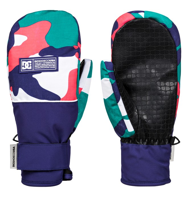 dcshoes, Franchise Snowboard/Ski Mittens, BLUE GRASS WMN VINTAGE CAMO (bqt6) 0 Franchise Snowboard/Ski Mittens Blue EDJHN03016 DC Shoes