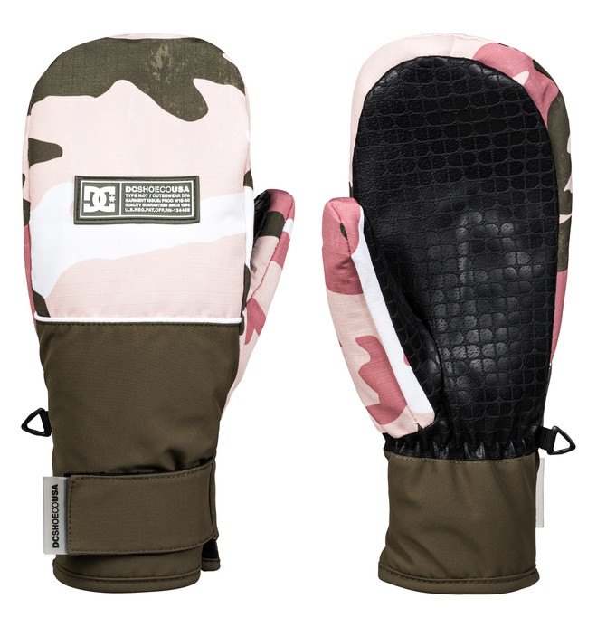 dcshoes, Franchise Snowboard/Ski Mittens, DUSTY ROSE WMN VINTAGE CAMO (mkp6) 0 Franchise Snowboard/Ski Mittens Pink EDJHN03016 DC Shoes