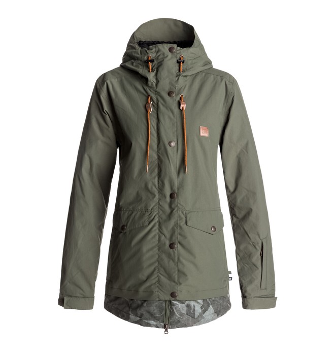dcshoes, Riji - Snow Jacke für Frauen, BEETLE (gqm0) 0 Riji - Snow Jacke für Frauen Grün EDJTJ03026 DC Shoes