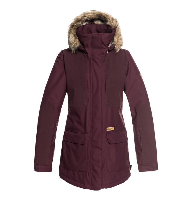 dcshoes, Panoramic - Chaqueta parka para nieve para Mujer, WINETASTING (rtf0) 0 Panoramic - Chaqueta parka para nieve para Mujer Rojo EDJTJ03032 DC Shoes