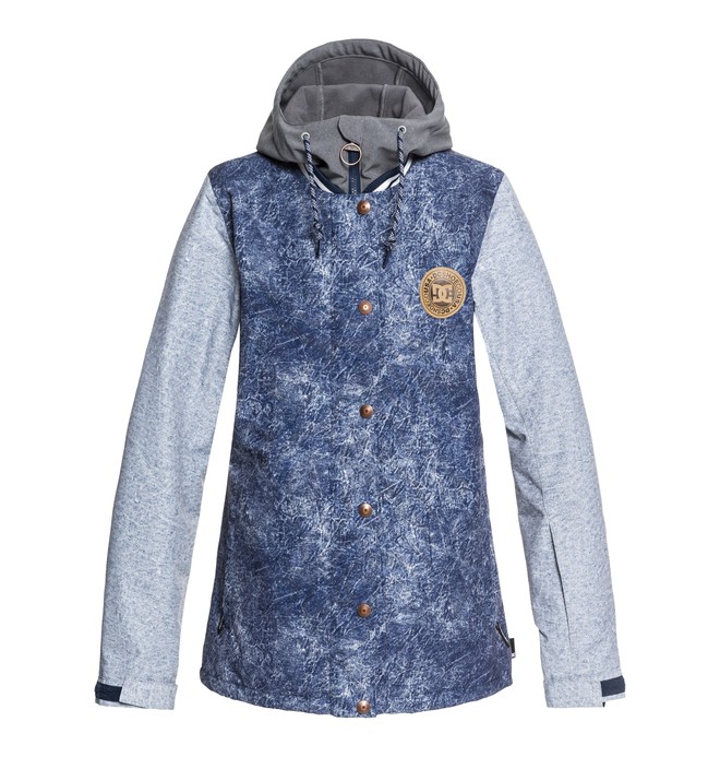dcshoes, DCLA - Chaqueta Para Nieve para Mujer, DARK BLUE ACID WASH DENIM A (bsn6) 0 DCLA - Chaqueta Para Nieve para Mujer Azul EDJTJ03034 DC Shoes