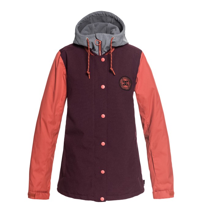 dcshoes, Women's DCLA Snow Jacket, WINETASTING (rtf0) 0 Women's DCLA Snow Jacket Red EDJTJ03034 DC Shoes