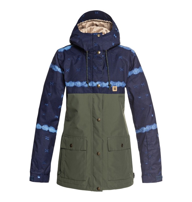 dcshoes, Cruiser - Chaqueta parka para nieve para Mujer, DARK BLUE MUD CLOTH B (bsn8) 0 Cruiser - Chaqueta parka para nieve para Mujer Azul EDJTJ03036 DC Shoes