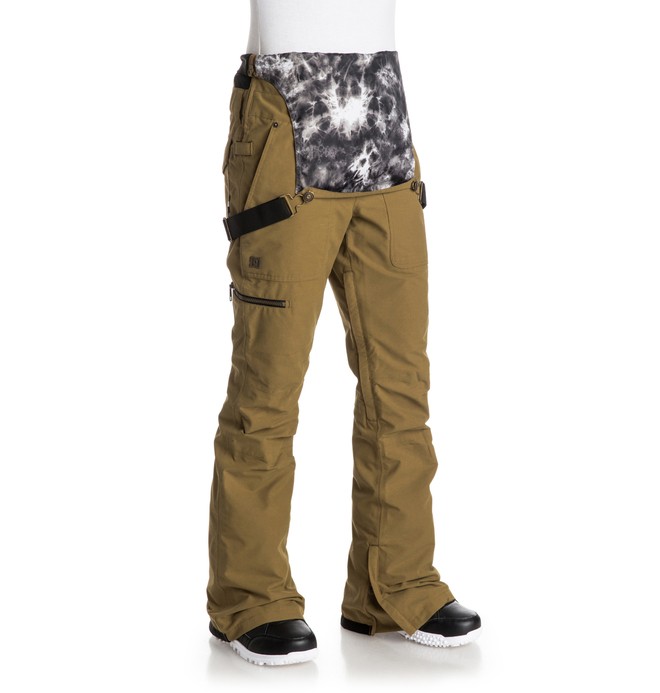 dc collective bib womens snow pant
