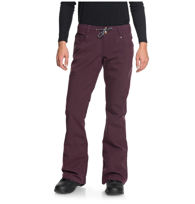 dcshoes, Viva - Pantalon de snow pour Femme, BIO WASH WINETASTING (rtf0) 0 Viva - Pantalon de snow pour Femme Rouge EDJTP03017 DC Shoes