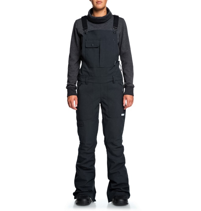 dcshoes, Collective Snow Bib Pants, BIO WASH BLACK (kvj0) 0 Collective Snow Bib Pants Black EDJTP03021 DC Shoes