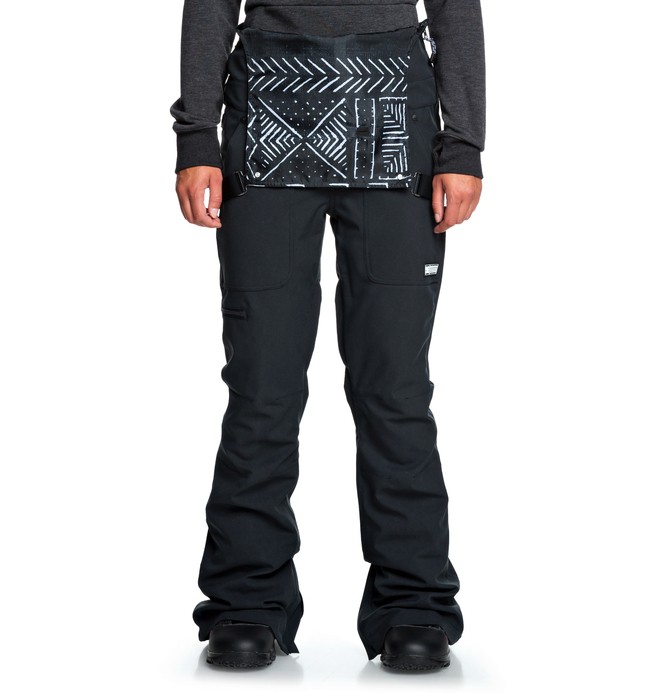 dc collective bib womens snow pant