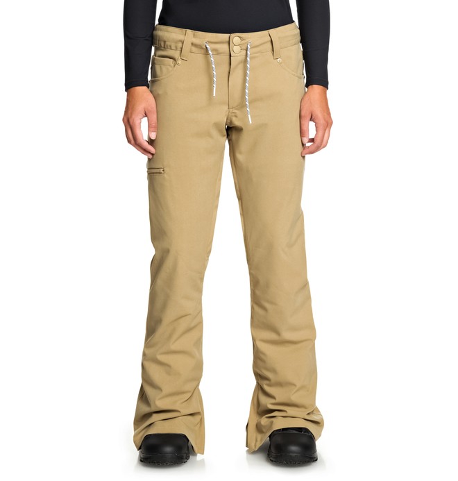 dcshoes, Viva - Snow Pants, BIO WASH KELP (clm0) 0 Viva - Snow Pants Brown EDJTP03022 DC Shoes