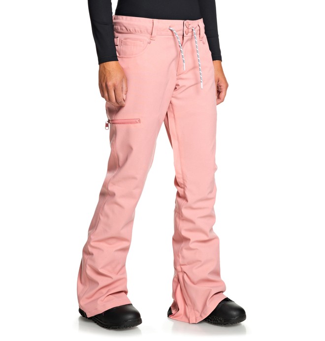 dusty rose snow pants