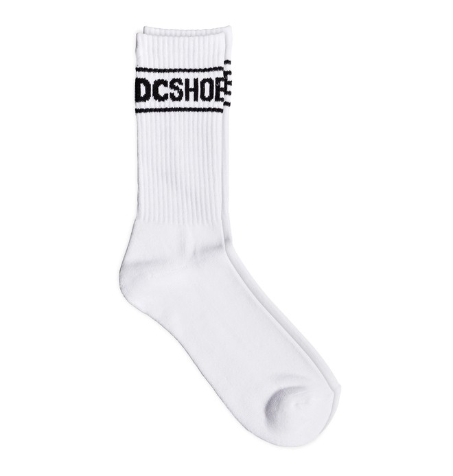 dcshoes, Sock It Crew Socks, SNOW WHITE (wbb0) 0 Sock It Crew Socks White EDYAA03170 DC Shoes