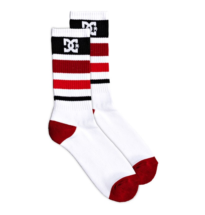 dcshoes, Lean Near Crew Socks, WHITE (wbb0) 0 Lean Near Crew Socks EDYAA03196 DC Shoes