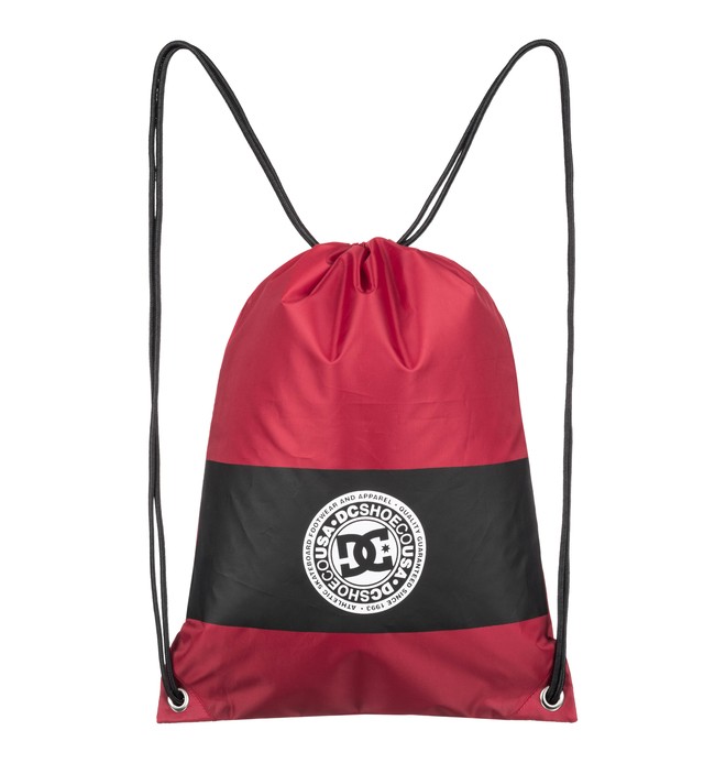 dcshoes, Cincho Drawstring Bag, RACING RED (rqr0) 0 Cincho Drawstring Bag Red EDYBA03055 DC Shoes