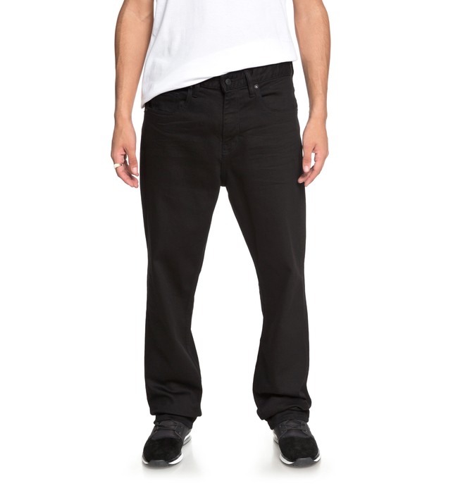 dcshoes, Worker Black Rinse - Relaxed Fit Jeans für Männer, BLACK RINSE (kvjw) 0 Worker Black Rinse - Relaxed Fit Jeans für Männer Schwarz EDYDP03349 DC Shoes