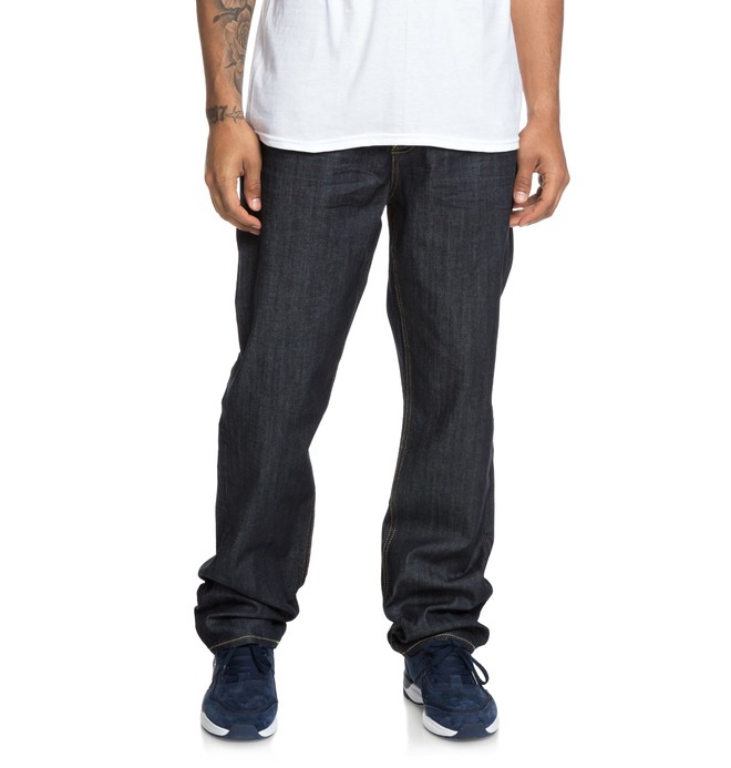 dcshoes, Worker - Relaxed Fit Jeans for Men, RAW (btkw) 0 Worker - Relaxed Fit Jeans for Men Blue EDYDP03378 DC Shoes