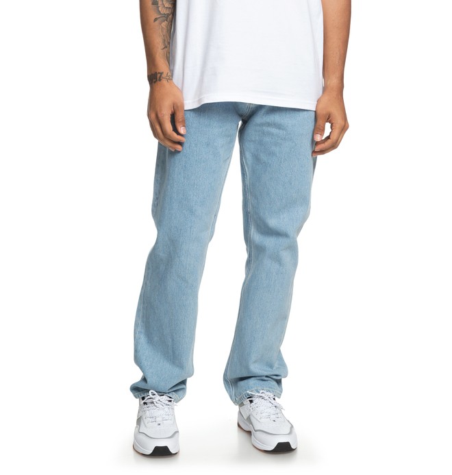 dcshoes, Worker - Relaxed Fit Jeans for Men, VINTAGE BLEACH (blcw) 0 Worker - Relaxed Fit Jeans for Men Blue EDYDP03380 DC Shoes