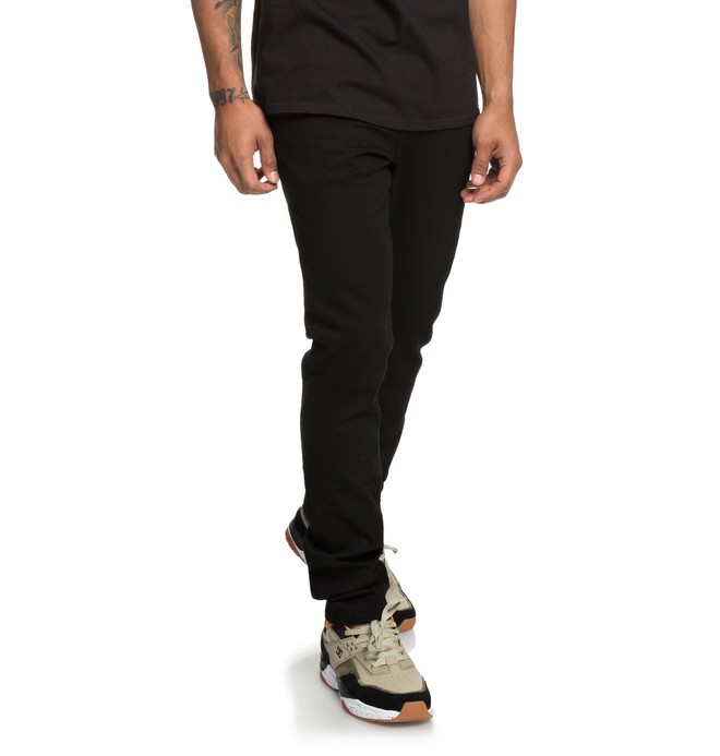 dcshoes, Worker Black - Jean slim pour Homme, BLACK RINSE (kvjw) 0 Worker Black - Jean slim pour Homme Noir EDYDP03383 DC Shoes