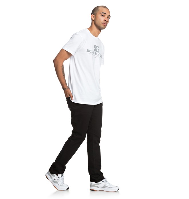 black straight fit jeans mens