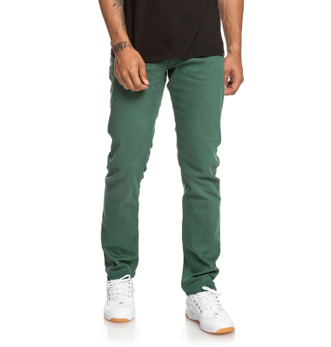 dcshoes, Sumner - Jean straight pour Homme, HUNTER GREEN (grw0) 0 Sumner - Jean straight pour Homme Vert EDYDP03389 DC Shoes