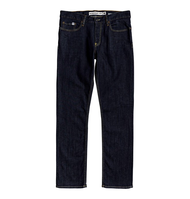 dcshoes, Worker Indigo Rinse Straight Fit Jeans, INDIGO RINSE (btkw) 0 Worker Indigo Rinse Straight Fit Jeans Blue EDYDP03400 DC Shoes