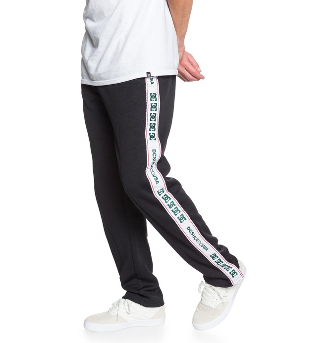 mens black skinny tracksuit bottoms