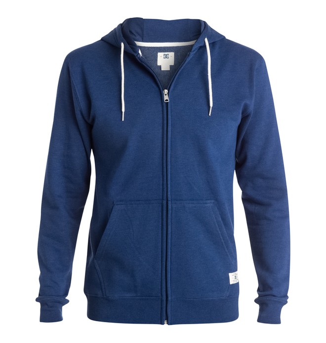 dcshoes, Men's Rebel Zip-Up Hoodie, BLUE DEPTHS (bta0) 0 Men's Rebel Zip-Up Hoodie EDYFT03096 DC Shoes