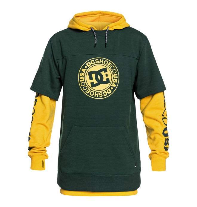 dcshoes, Dryden - Technical Hoodie for Men, PINE GROVE (gzf0) 0 Dryden - Technical Hoodie for Men Green EDYFT03363 DC Shoes