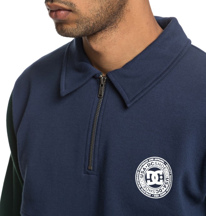 Dellwood - Sudadera con hasta media altura y cuello polo para Hombre | DC Shoes