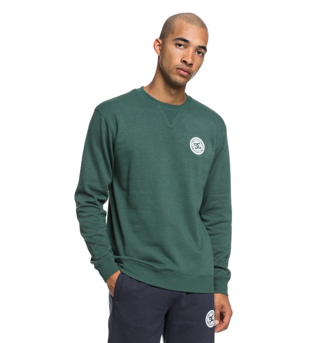dcshoes, Rebel - Sweatshirt pour Homme, HUNTER GREEN (grw0) 0 Rebel - Sweatshirt pour Homme Vert EDYFT03392 DC Shoes