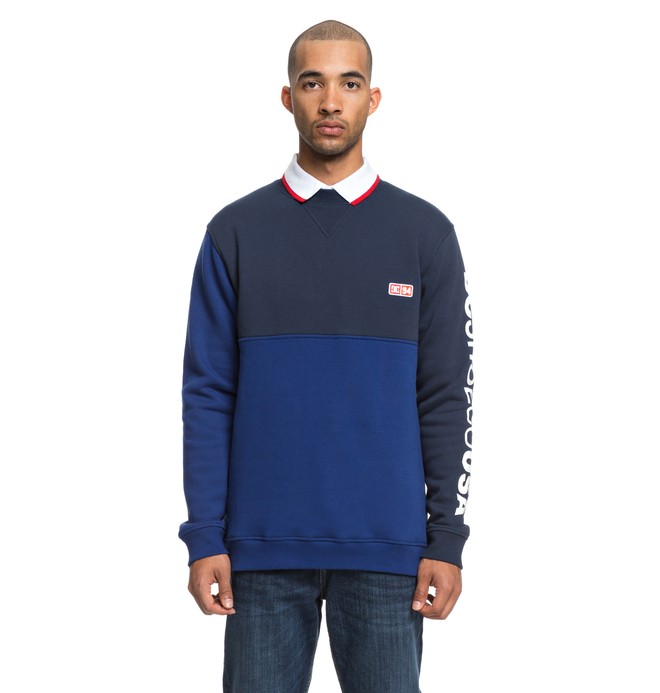 dcshoes, Clewiston Sweatshirt, SODALITE BLUE (byb0) 0 Clewiston Sweatshirt Blue EDYFT03404 DC Shoes